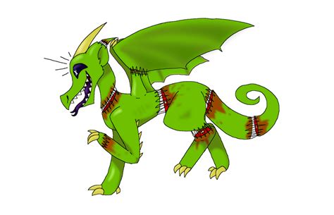 Zombie Dragon Thing By Thebabblingbrooknook On Deviantart
