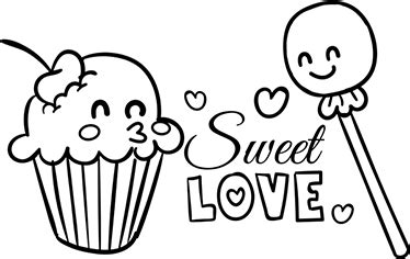 Sweet Love Cupcakes Decal Tenstickers