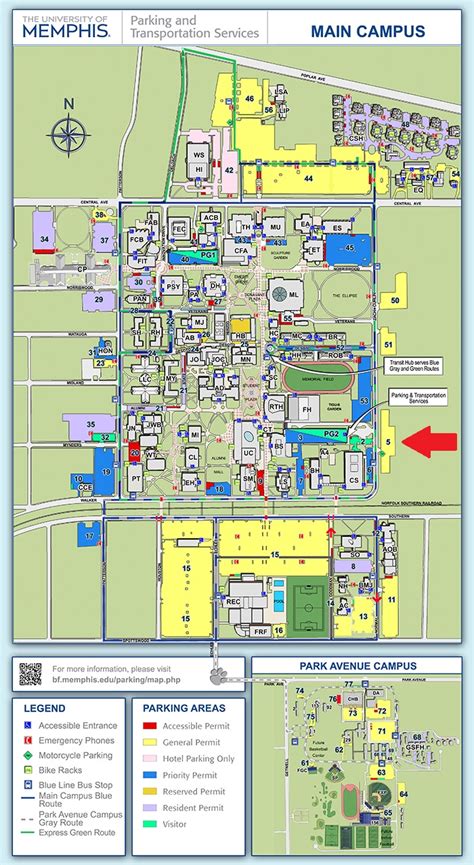 University Of Memphis Campus Map Map