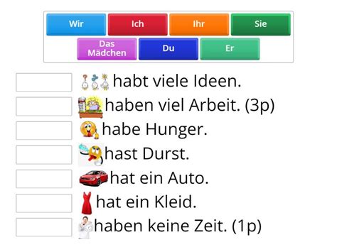 Konjugation Beispiele Haben Match Up