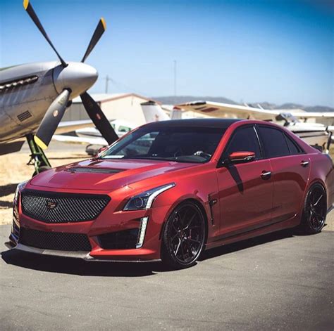 Cadillac Cts V Painted In Red Obsession Tintcoat Photo Taken By