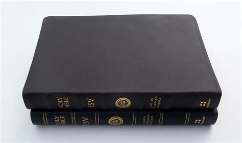 Crossway Esv Large Print Thinline Reference Bible Top Grain Leather