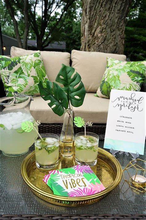 summer vibes a tropical dinner party — legally crafty blog summer