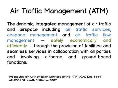 Introduction To Air Traffic Management Ppt