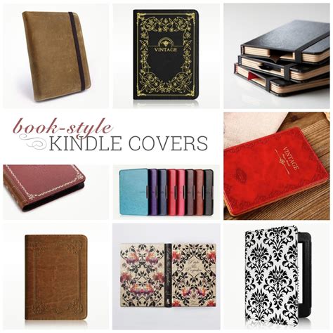 17 book-style case covers for Kindle, Kindle Paperwhite, and Kindle Voyage