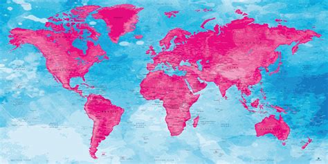 World Map Poster More Than 30 Templates Original Map