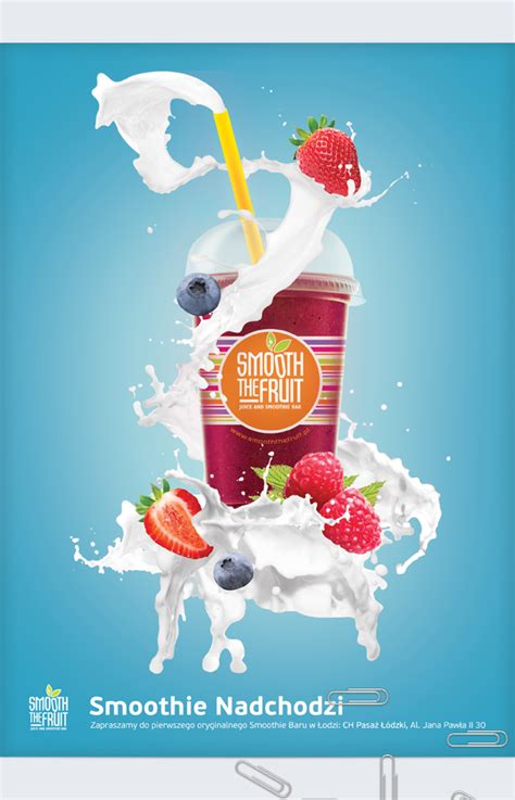Smooth The Fruit Food Poster Design Creative Advertising Ads Creative
