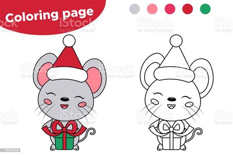 Dibujos Para Colorear De Navidad Kawaii - páginas para colorear