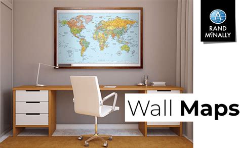 Rand Mcnally Signature World Wall Map Laminated Rand Mcnally