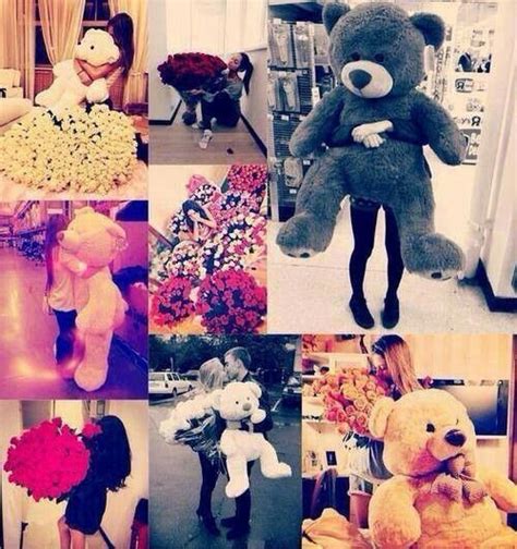 Maybe you would like to learn more about one of these? You can give me flowers and a teddy bear♡ | Huge teddy ...