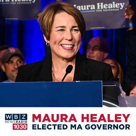 wbz newsradio on twitter democrat maura healey is projected to win the 2022 gubernatorial