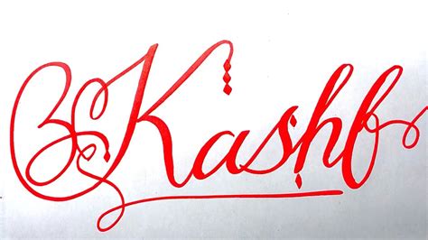 Kashf Name Signature Calligraphy Status Moderncalligraphy Cursive