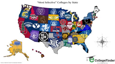 That is why this state on the top of the list with the most colleges and universities in the united states of america. MAP: The Most Selective College In Each State | Business ...