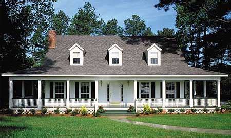 Custom house plans designs by brian k. Country Home with Wrap-Around Porch - 6221V ...