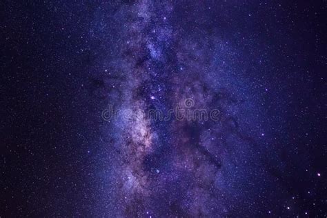 Milky Way Galaxy With Stars And Space Dust In The Universe Stock Photo