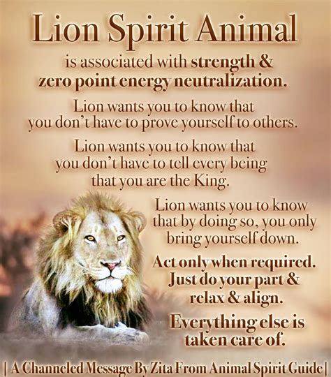 Lion Spirit Animal Lion Spirit Animal Spirit Animal Animal Spirit