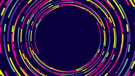 Motion Made Free Circular Gradient Abstract Lines Seamless Loop