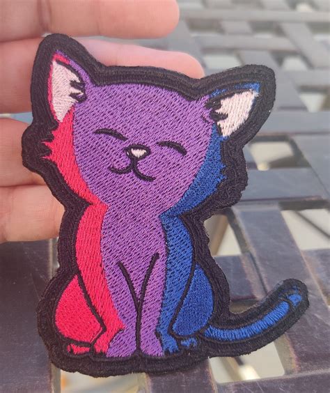 Bisexual Pride Kitty Patch Bisexual Flag Pride Patch Decal Queer Art Ts Under 20 Etsy