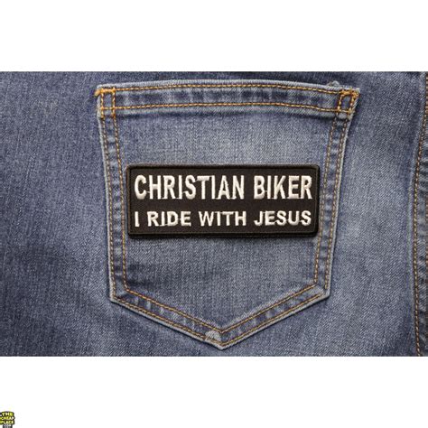 Christian Biker I Ride With Jesus Patch Biker Patches Thecheapplace