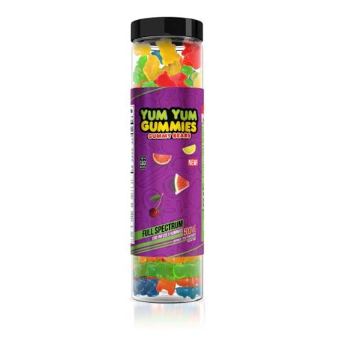 yum yum gummies cbd full spectrum gummy bears 500mg cannabunga