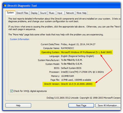 This is a directx diagnostic tool. Easily Download and Install DirectX 10 for Windows XP ...