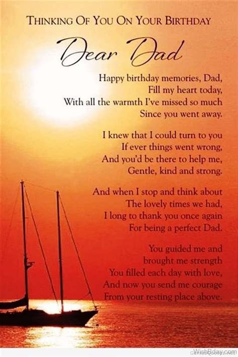 A father's birthday should ideally start and end with adorable hugs from his daughter, high fives from his son and kisses from his wife. 11 Birthday Wishes For Dad In Heaven