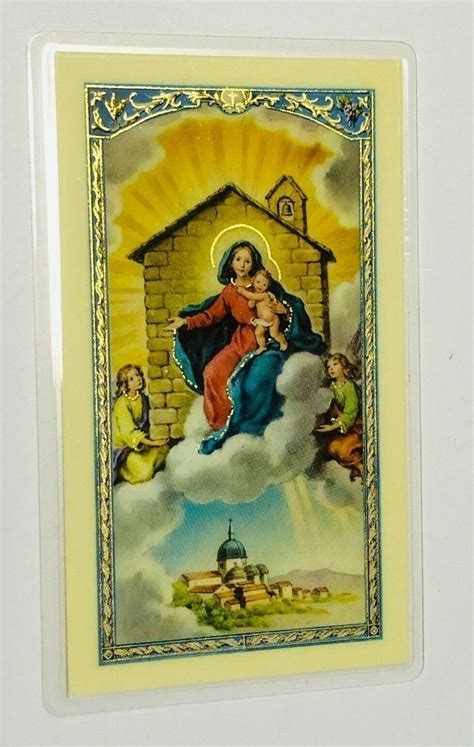 Our Lady Of Loreto Laminated Prayer Card From Italy New Etsy Uk