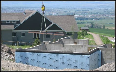 Engineered Concrete Garage Parking Slab Spans A Basement In Bozeman