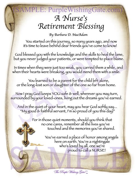 Pairing your retirement flowers with one of our fun and fantastic retirement gift ideas is a way to bring special flair to a retiree's celebration. Nurse Retirement Gift - Personalized Blessing ...