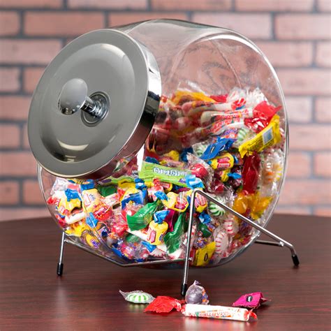Glass storage jars wholesale clear glass candy jar crystal food container with lid tabletop bottle storage home decor gifts for wedding festival. Anchor Hocking 80142 Glass Penny Candy Jar - 2 Gallon