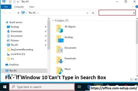 Method To Fix If Window Cant Type In Search Box Windows