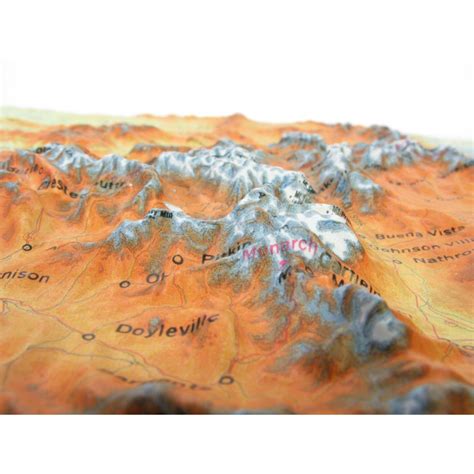 Hubbard Scientific Raised Relief Map Colorado State Map Usa Maps By