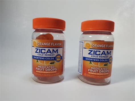 2 Sealed New Zicam Cold Remedy Zinc Medicated Fruit Drops 25 Count Ea Exp 224 Ebay