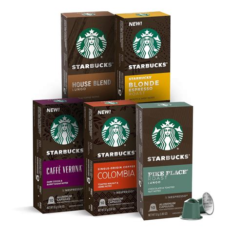 Nespresso Starbucks Capsules Favorites Variety Pack Box Of Pods