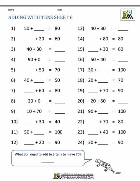 Adding Tens