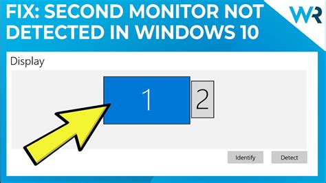 Fix Second Monitor Not Detected On Windows 10 Youtube