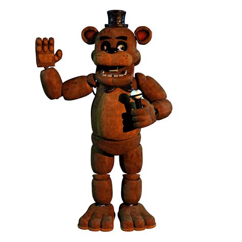 Freddy Fazbear Sfm Render Model By Rynfox Rfivenightsatfreddys Images