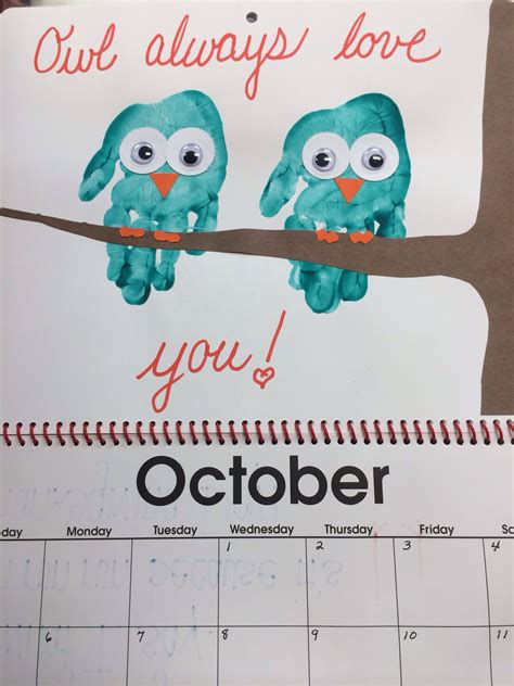 October Calendar Idea