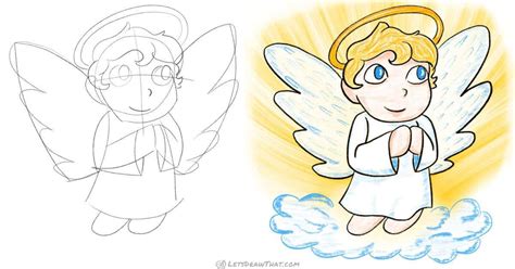 How To Draw An Angel In A Simple Chibi Style Lets Draw That