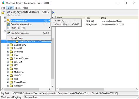 Download Windows Registry File Viewer 330