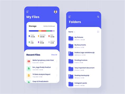 File Manager App Ui By Abhinav Agrawal On Dribbble