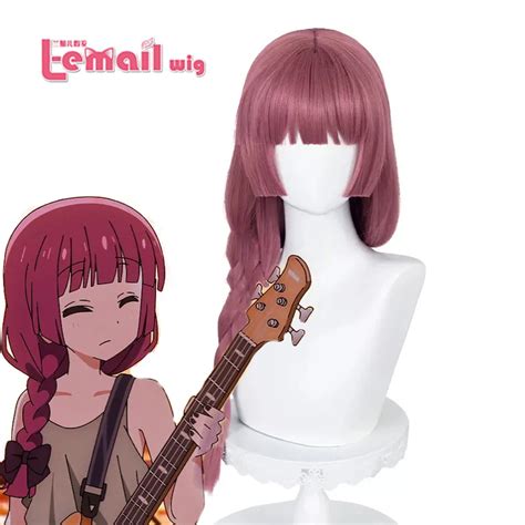 L Email Wig Synthetic Hair Anime Bocchi The Rock Cosplay Hiroi Kikuri