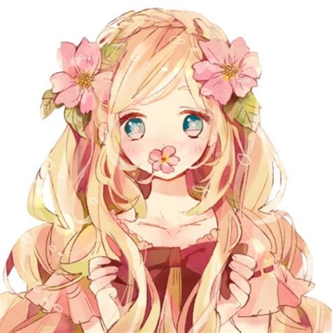 Cool Anime Chibi Girl Flower Seleran