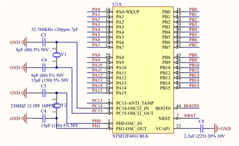 Stm32f401ccu6核心板的电路原理图免费下载 电子电路图电子技术资料网站