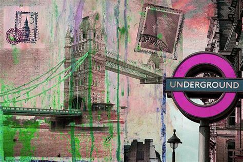 London Underground Digital Art Graphic Wall Art London Underground