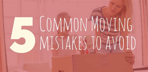 5 Common Moving Mistakes To Avoid Moving Company Cheap Movers