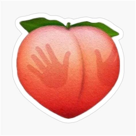 Peachy Sticker By Caitwood In 2020 Peach Funny Fruit Peachy