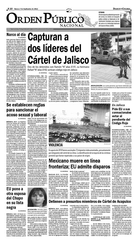 Diario De Colima Narcos Jóvenes By Armando Martínez Orozco Issuu