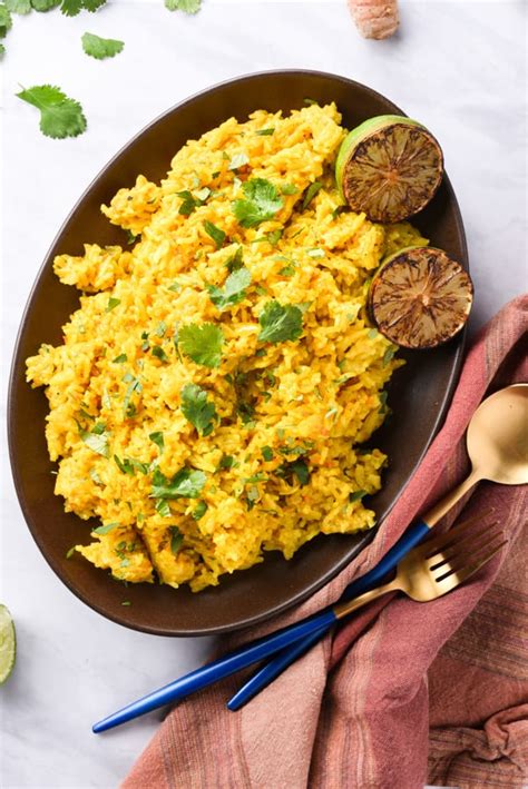 That's why we're going to show you one of the many ways to make yellow rice, it's really easy to prepare. Yellow Turmeric Rice ~ An Interesting Spin On Indian Rice ...