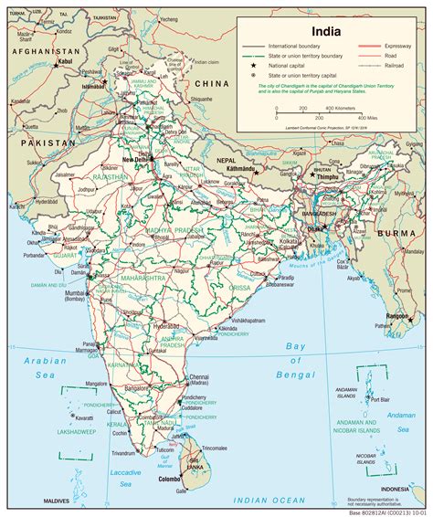 Maps of India | Detailed map of India in English | Tourist map of India